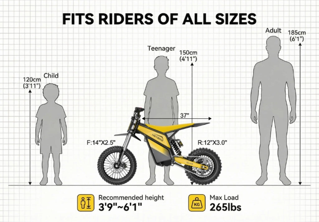 ebike size chart