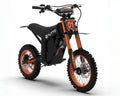 Black and orange electric bike with 'Tuttio' branding on a white background